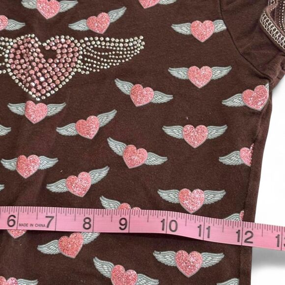 Brown Y2K Baby Tee - Picture 4 of 5